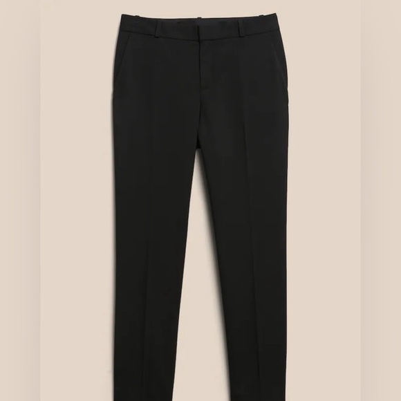Banana Republic Factory Avery Straight Pants, Size 2, Black Dress Pants - Picture 4 of 12